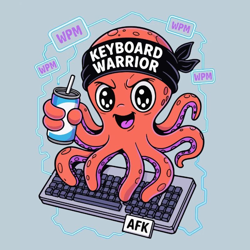 Keyboard Warrior Squid
