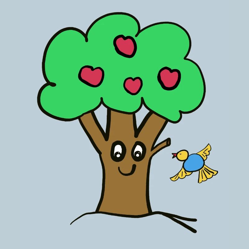 Pommier Arbre Oiseau de la nature