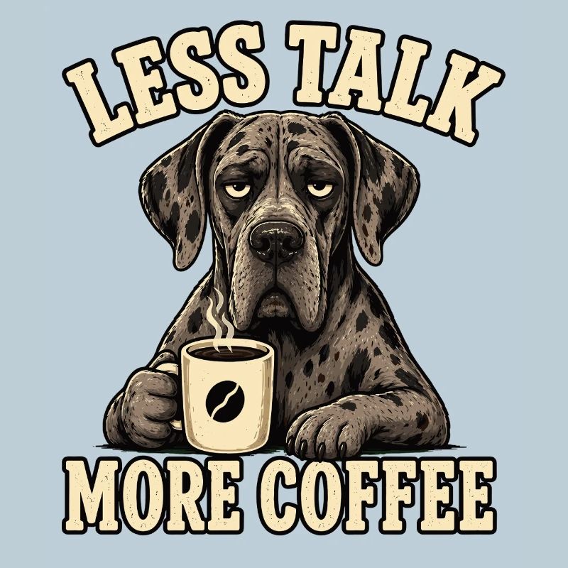 Great Dane Coffee Saying Shirt