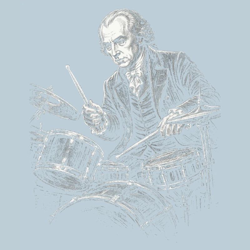 James Madison Illustration Drumming