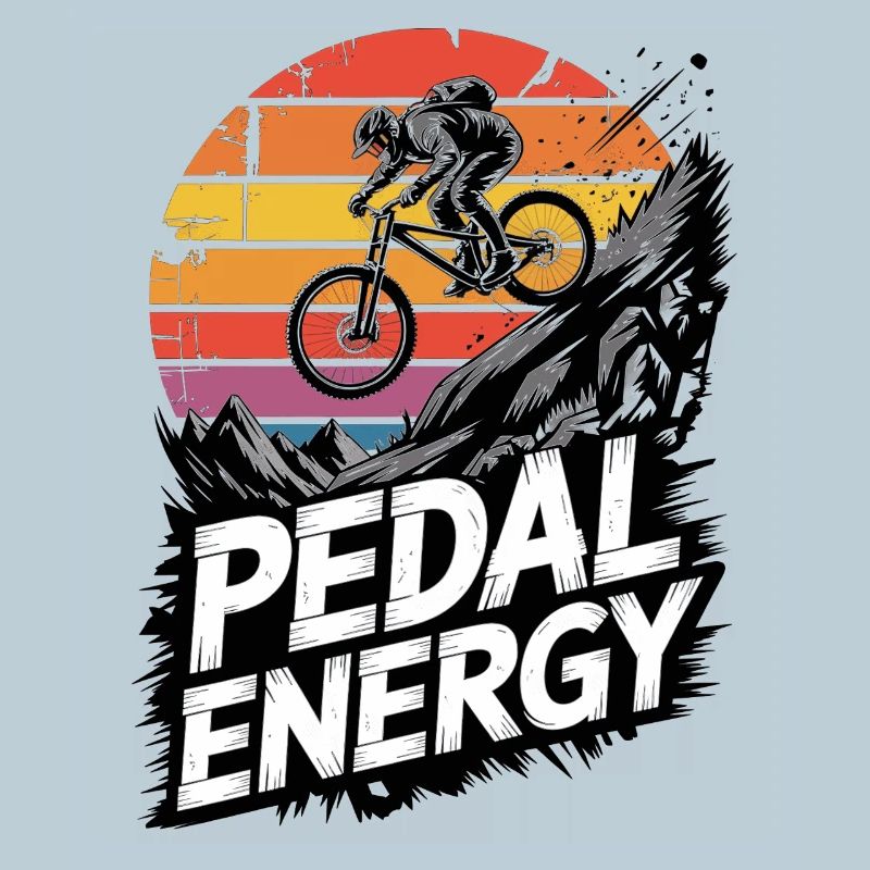 VTT, Descente, Action du cyclisme