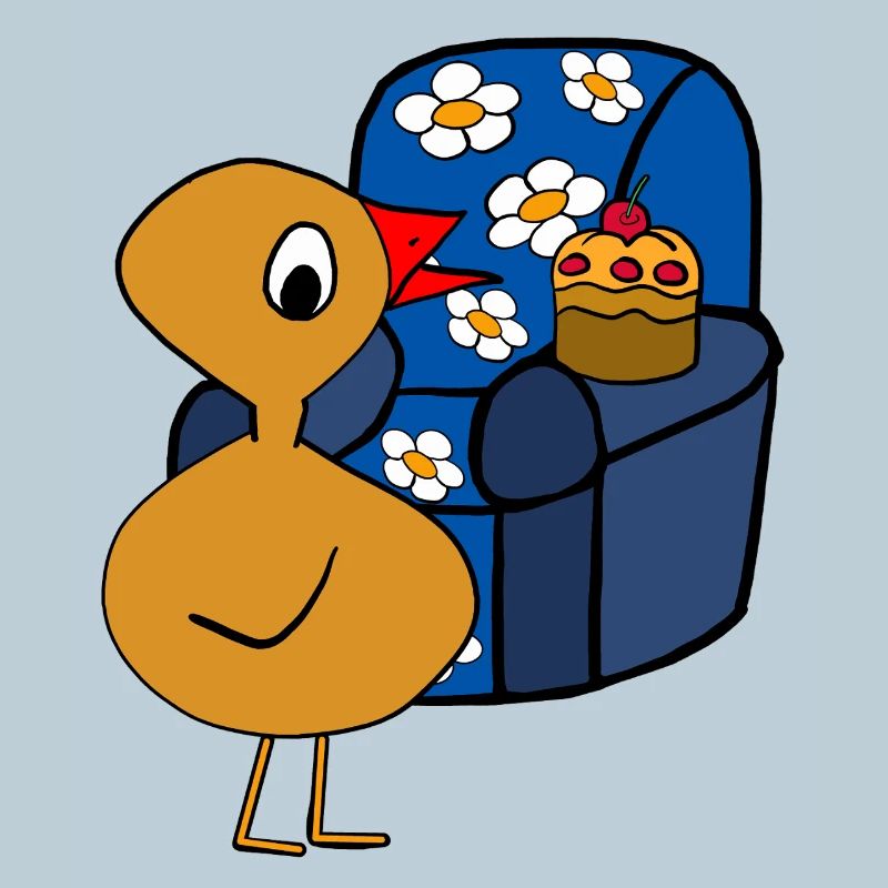 Poulet de fauteuil après le travail