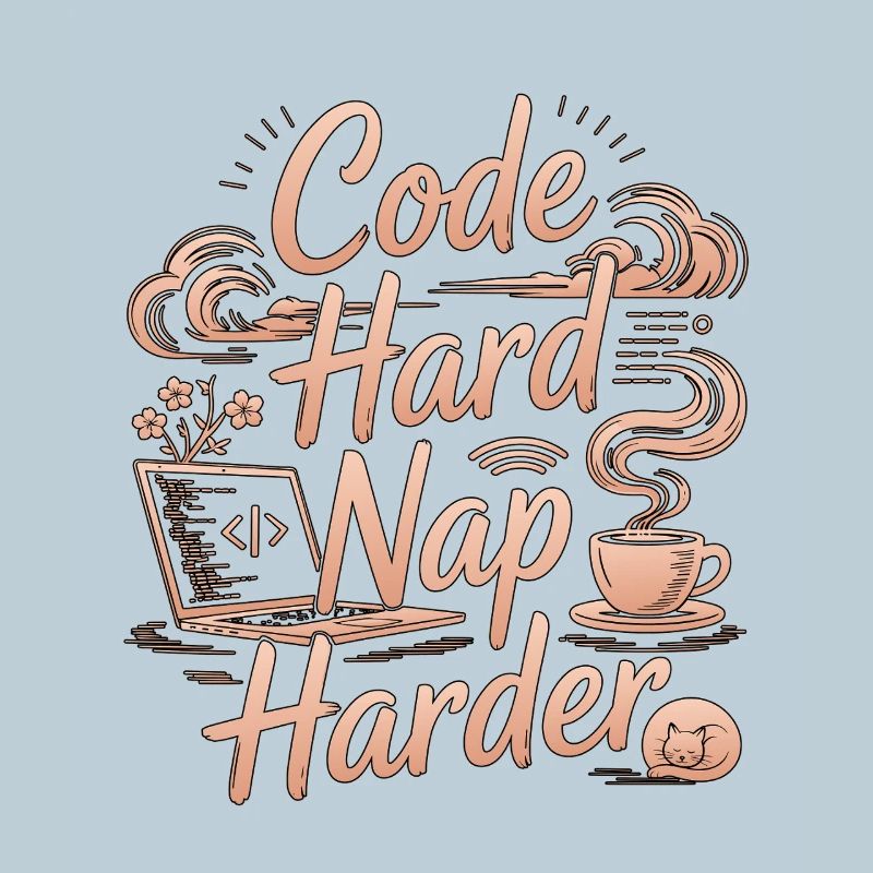 Remote Developer Code Hard Nap Harder Remote Coder