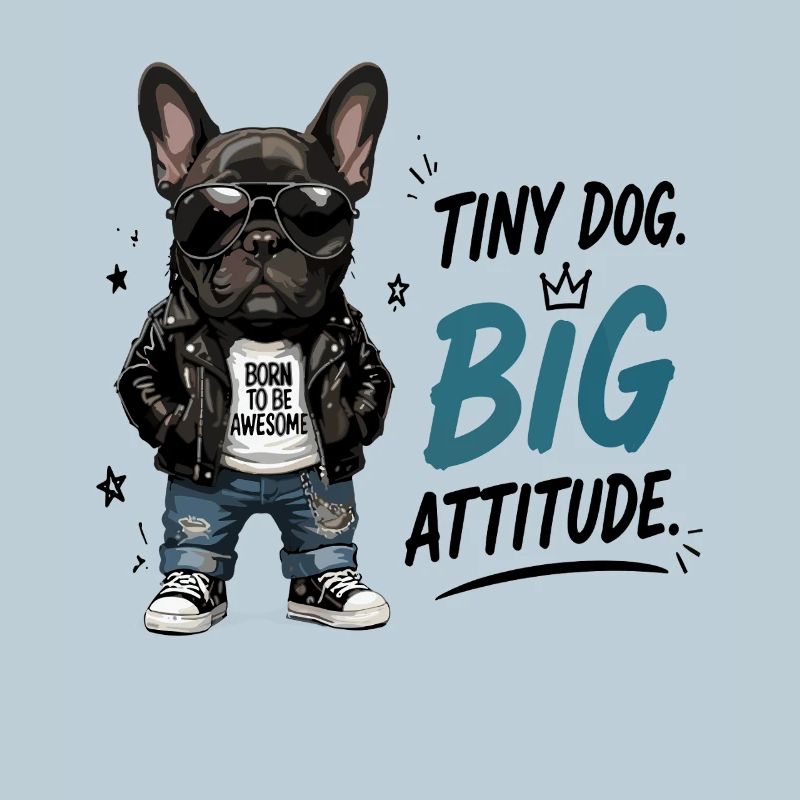  Tiny Dog Big Attitude Born To Be Awesome