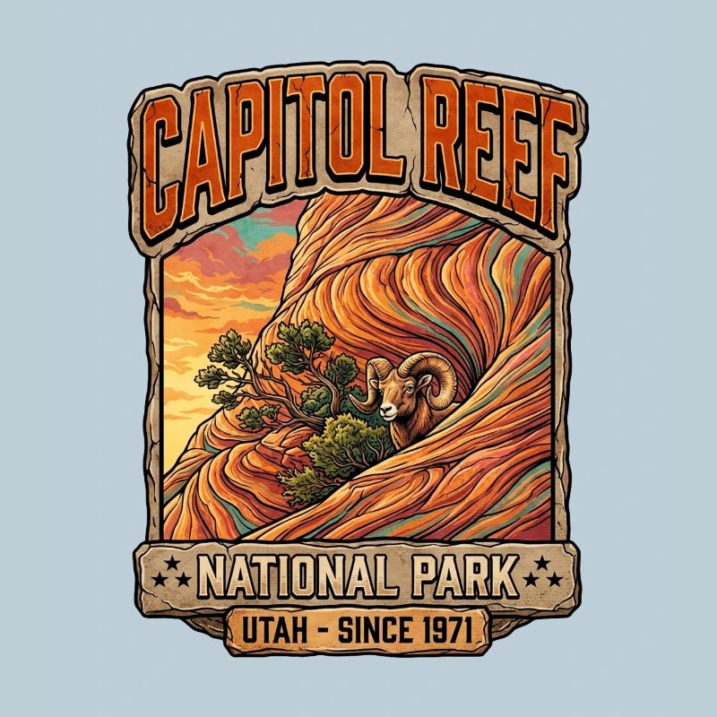 Capitol Reef Ram Desert Patch