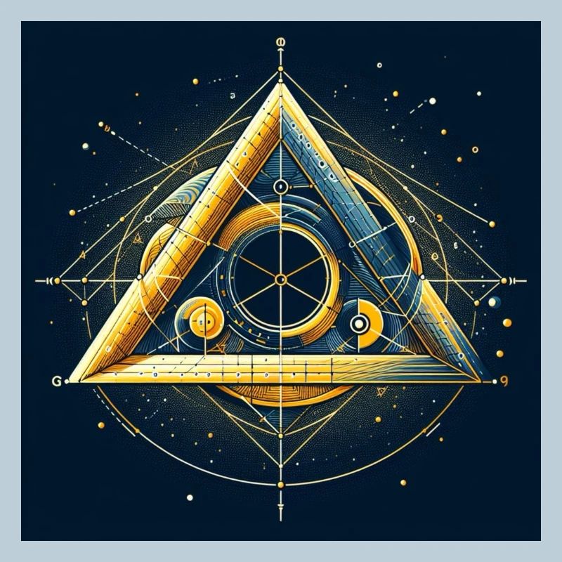 Triangle dans le nombre d’or