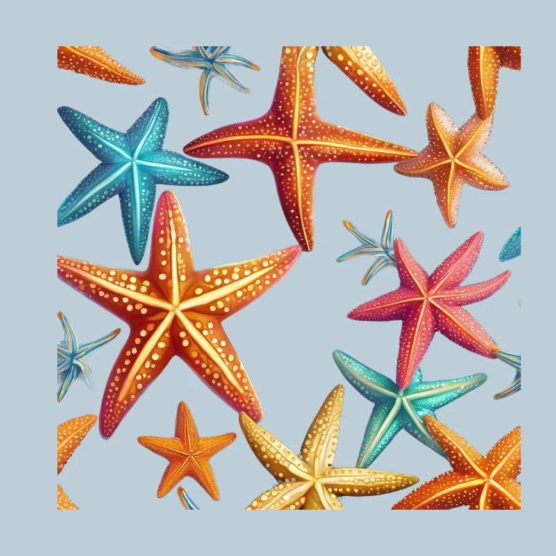 Étoile de mer colorée