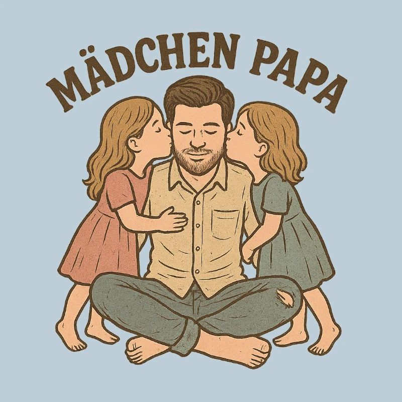 Fatherly love with two daughters