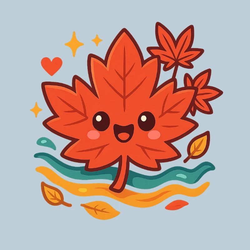 Cuddly Autumn Leaf Smile