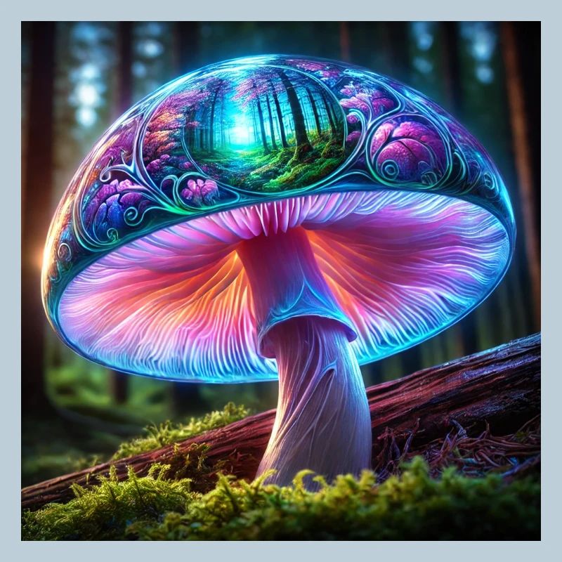 Glowing Mushroom Forest Dream