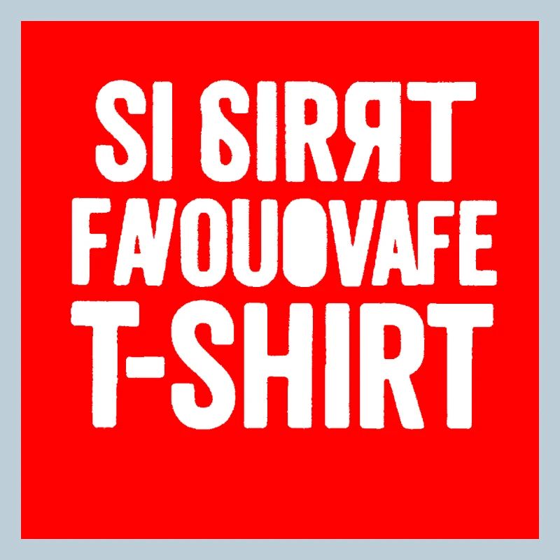 T-Shirt mit fehlerhaftem Textblock