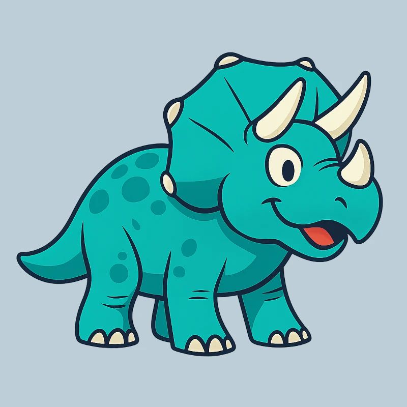 Le joyeux Dino Triceratops