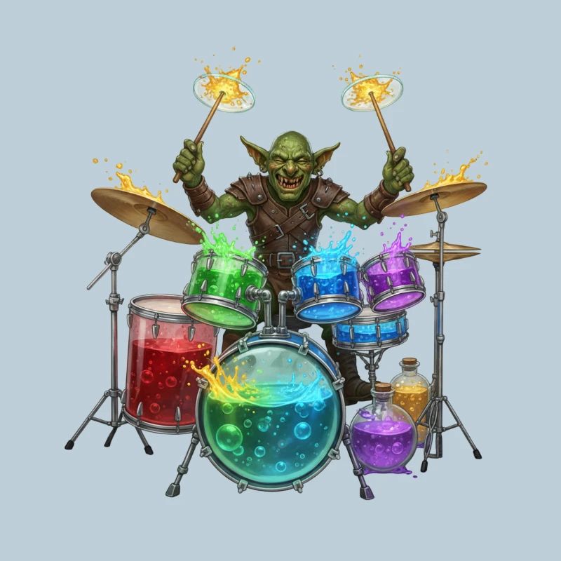 Kobold mit Trommeln
