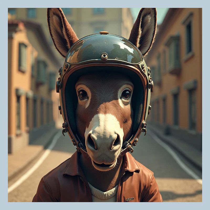 Biker donkey