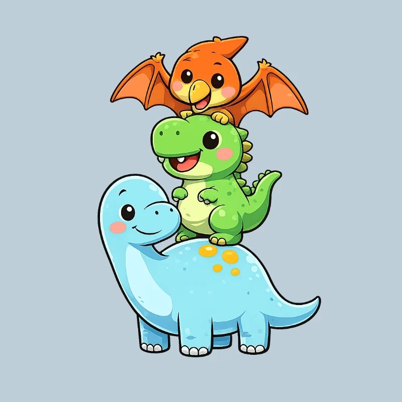 Brontosaurus T-Rex Pterodactyl