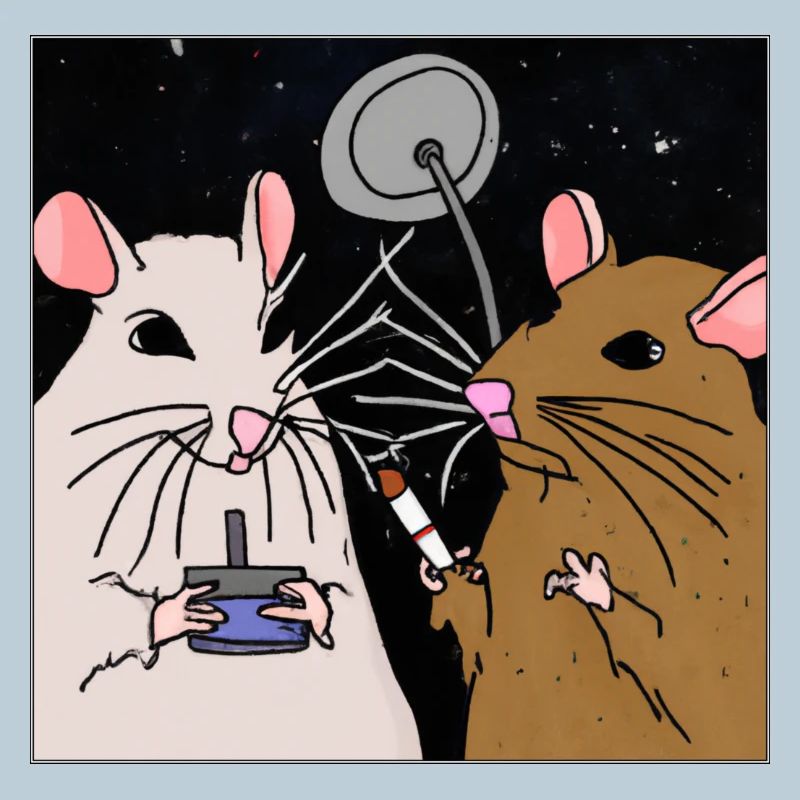 Fumer des rats dans l’espace.