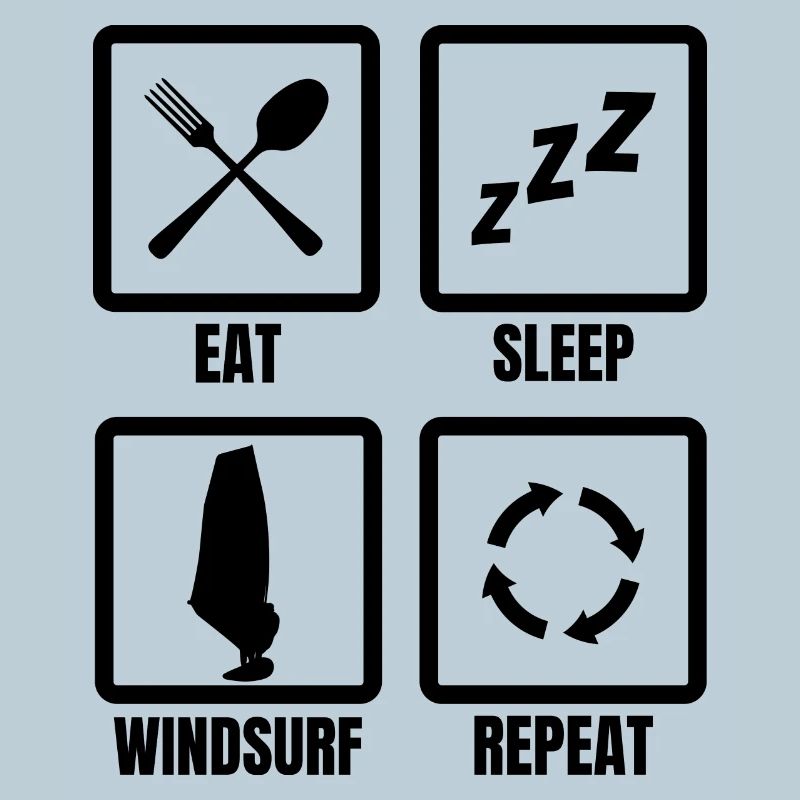 Routine de planche à voile