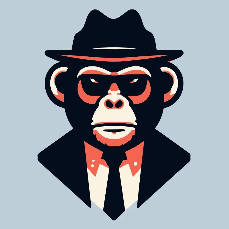 Noir Ape in a Sharp Suit