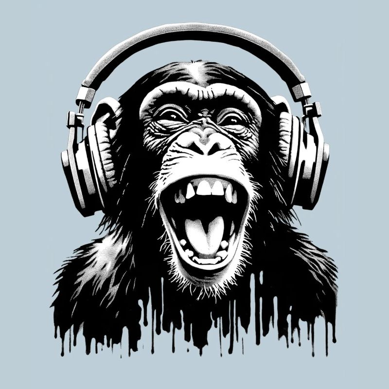 Music Monkey World 🎧 Affe mit Kopfhörern