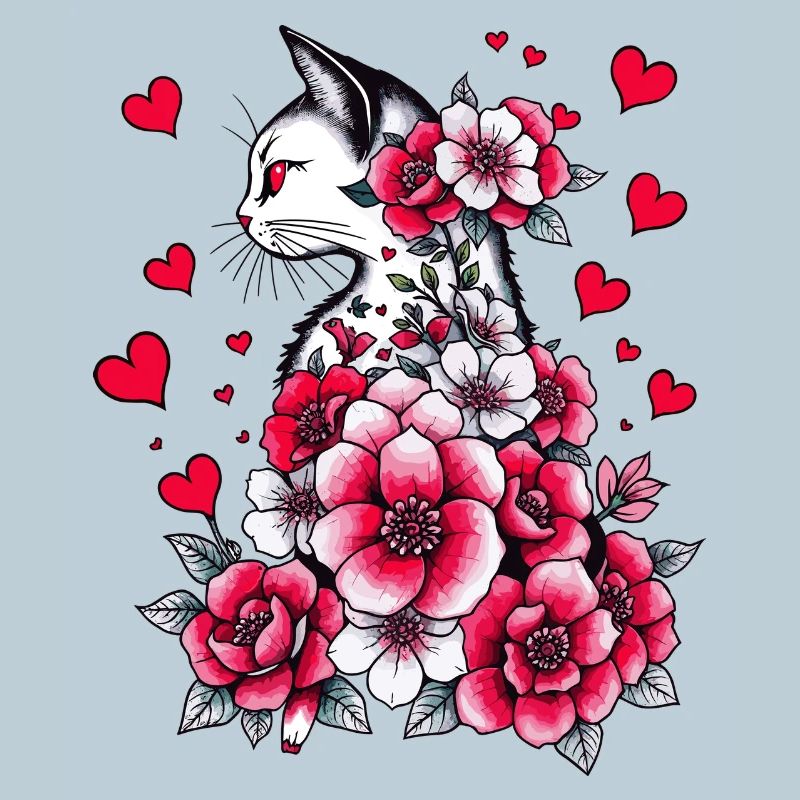 Weiße Katze