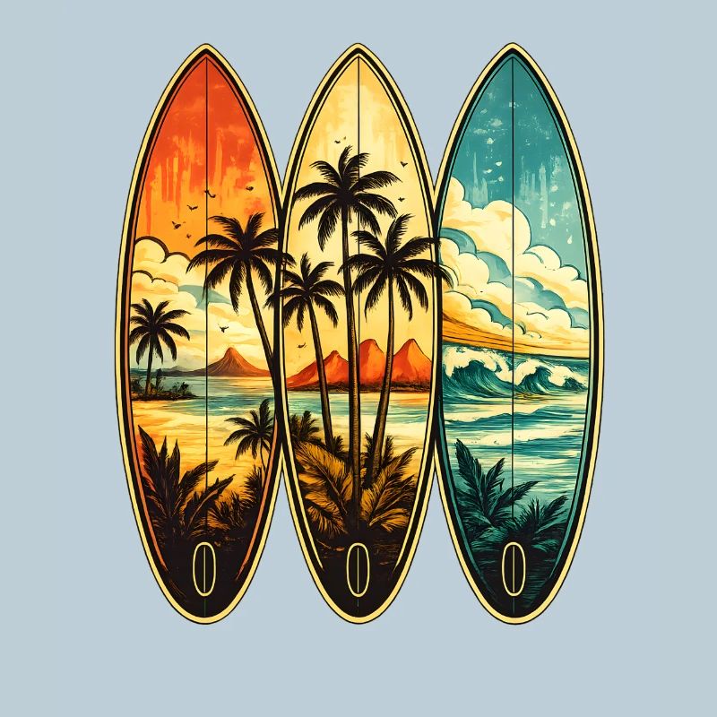 Triptyque Surf Tropique
