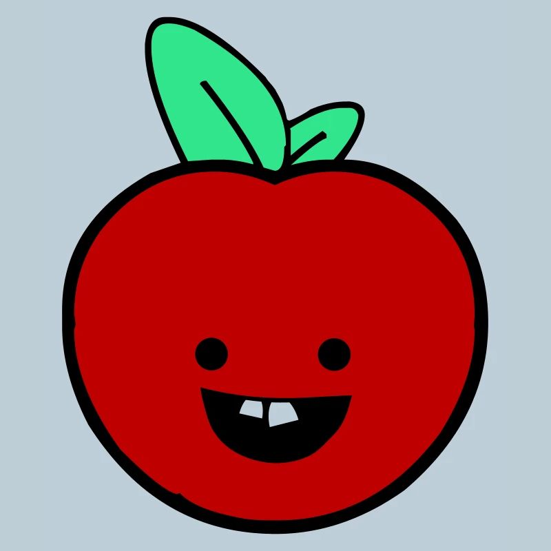 Fröhlicher Apfel 
