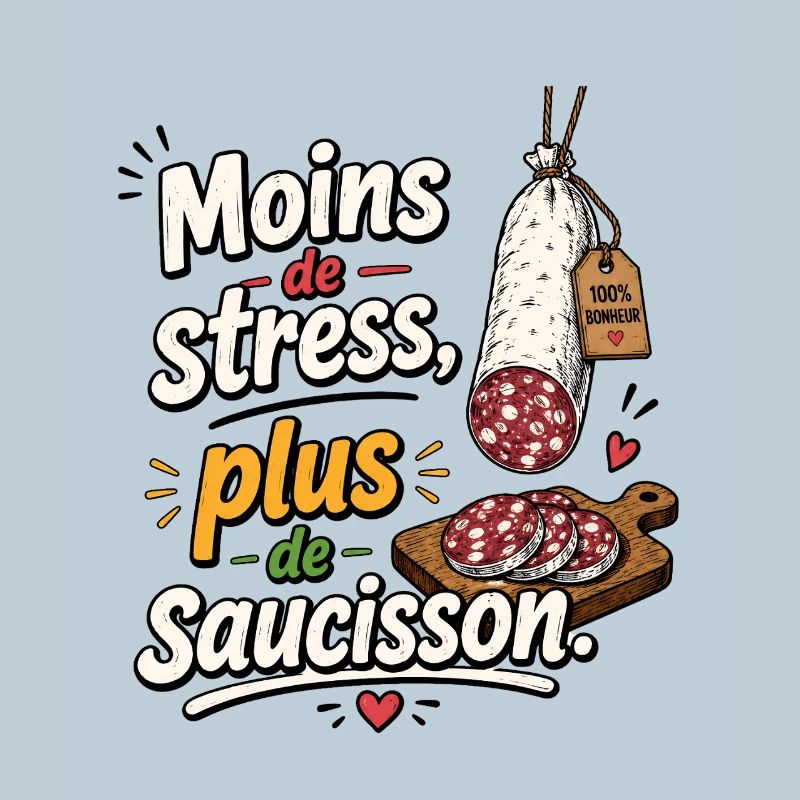 Moins de stress, saucisson en vedette