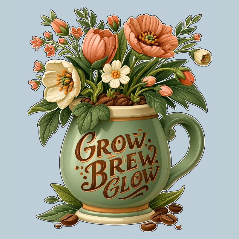 Grow Brew Glow Mug Flora