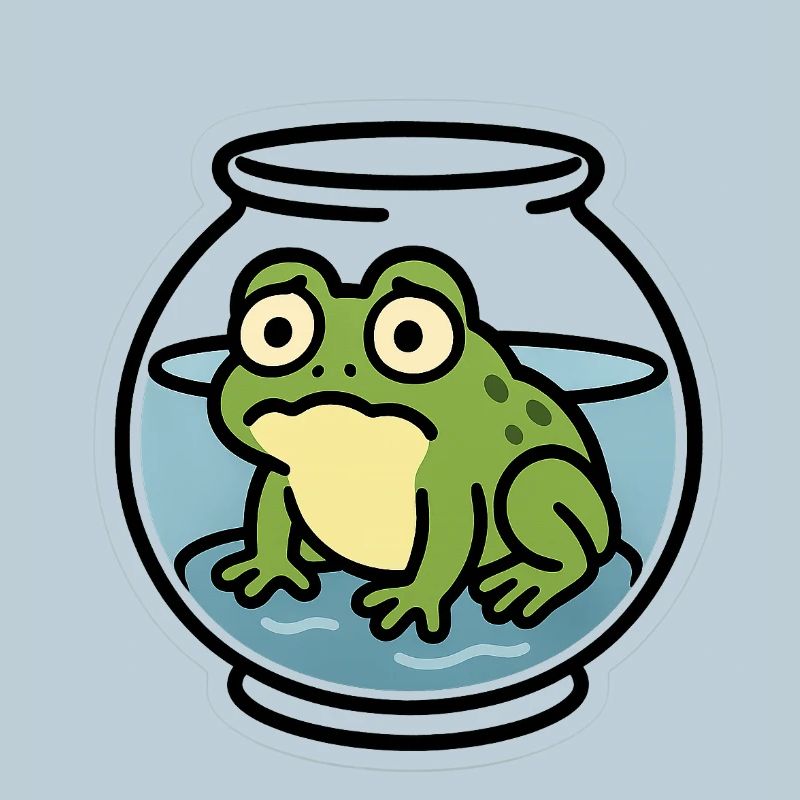 Frosch in der Schüssel
