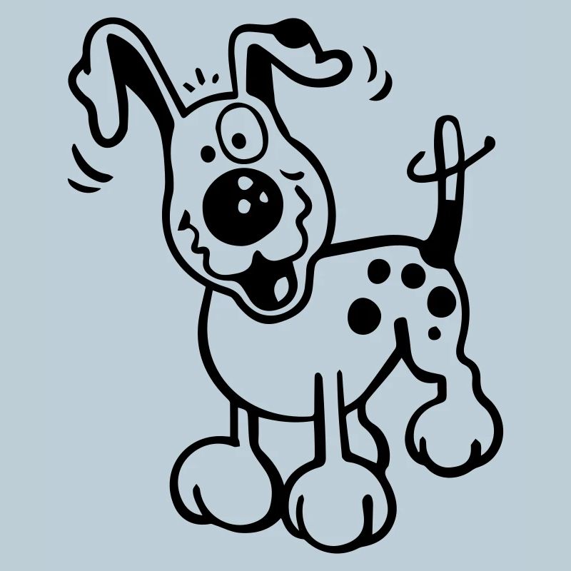 Fröhlicher Hund