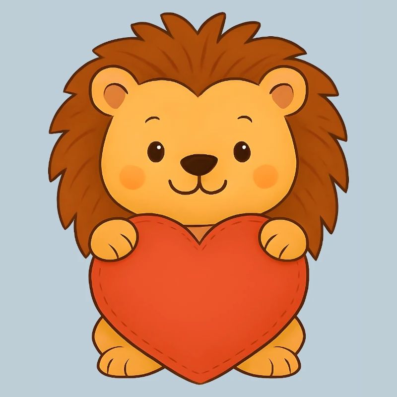 Löwe mit Herz