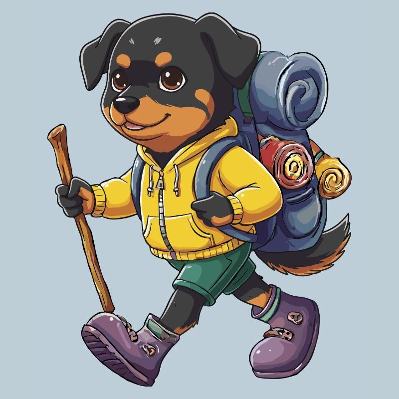 Rottweiler Randonnée Camping Aventure Backpacker