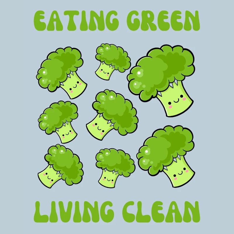 Végétarien, manger vert, vivre propre