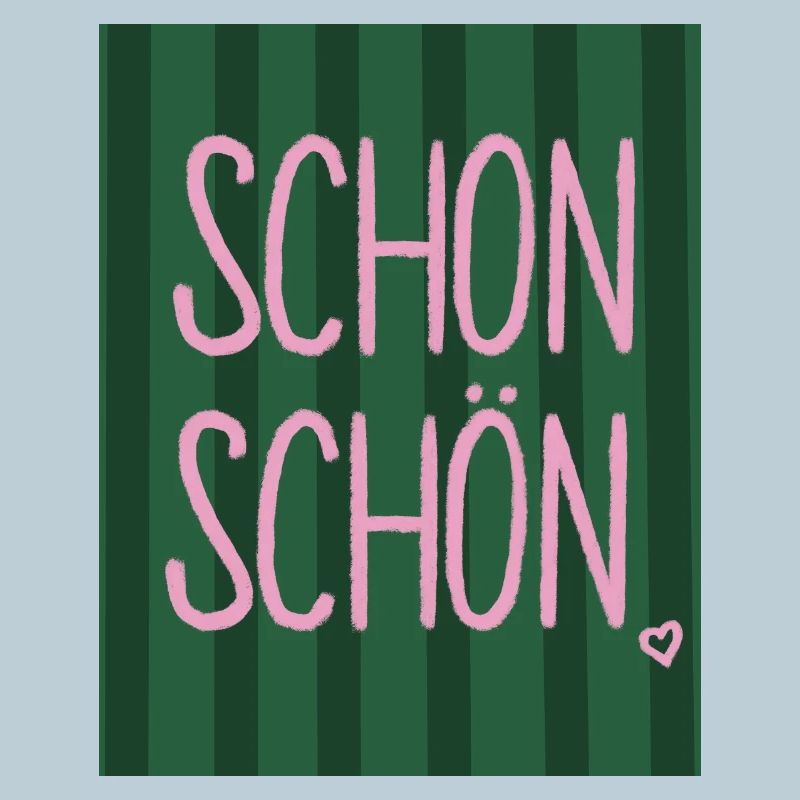 Nice - lettering pink-green