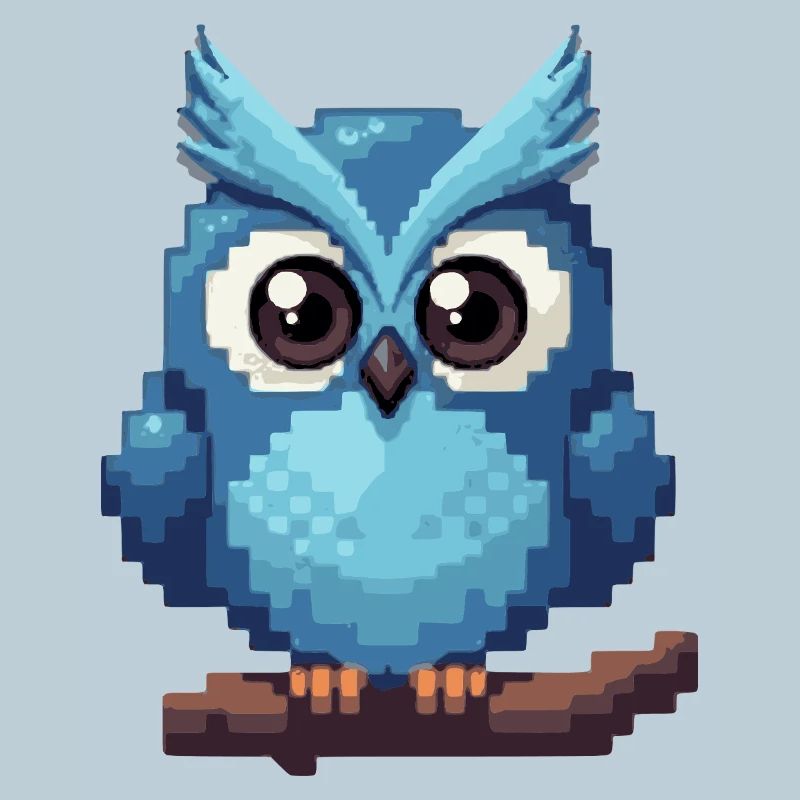 Pixel Owl – Retro 8-Bit Style