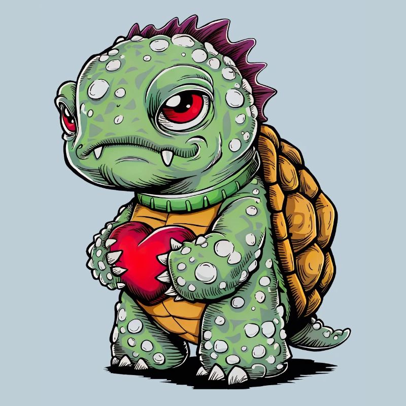 Turtle with heart