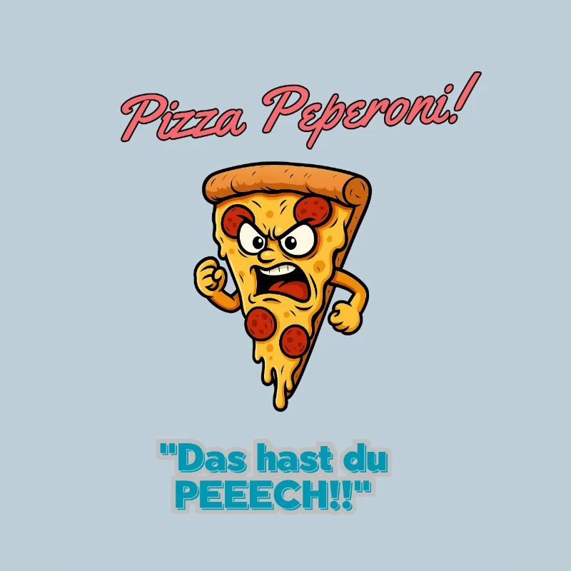 Pizza Pepperoni Angry Slice