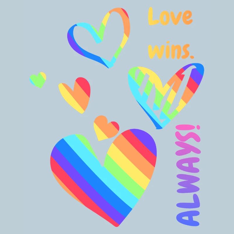 Pride / CSD / LGBTQ+ Design "love always wins"