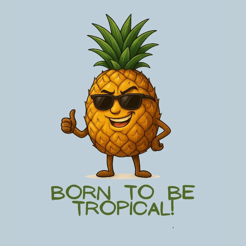 Tropical pineapple with style