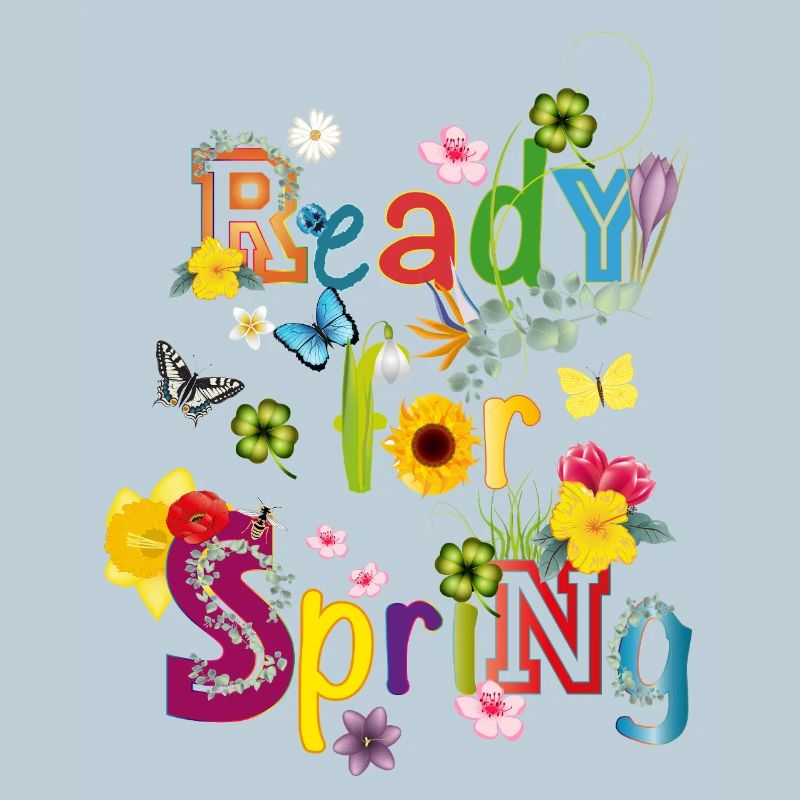 Ready for Spring – Colorful Spring Typography