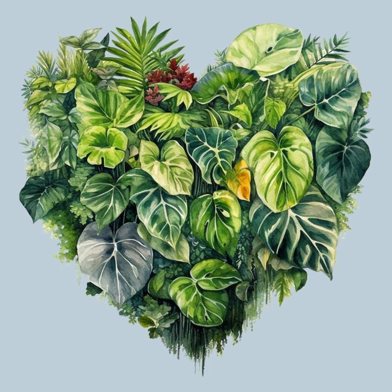 Forêt tropicale de Leaf Heart