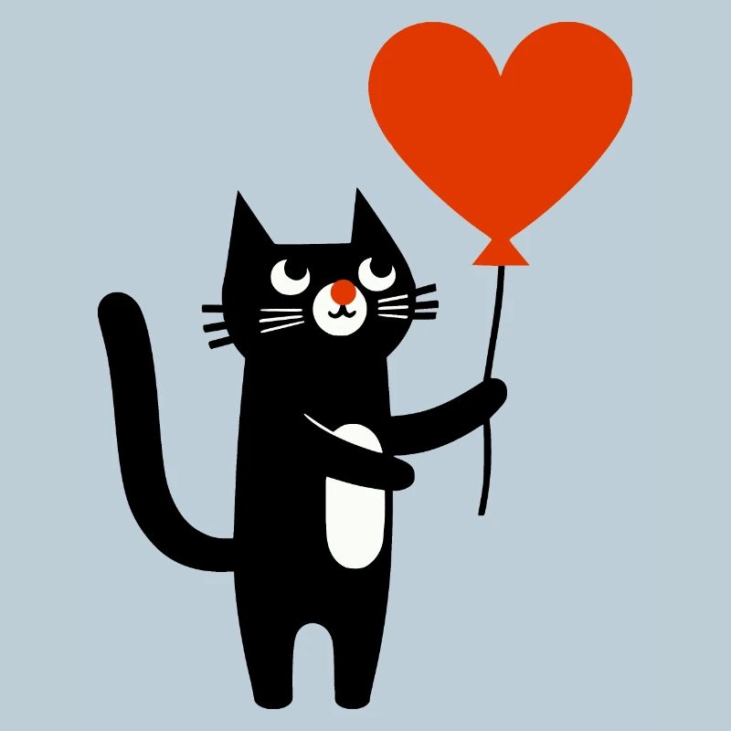 Die Katze und der Luftballon