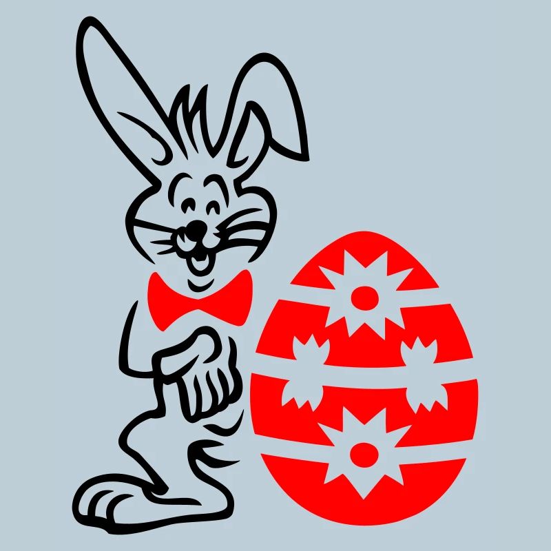 Easter egg with bunny