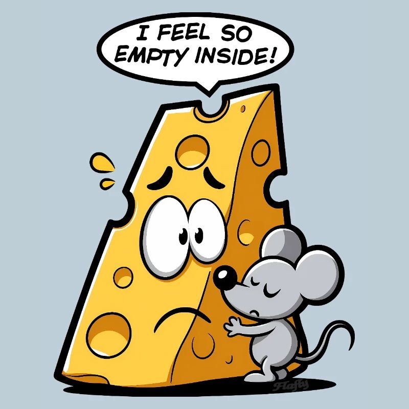Cheese in existential crisis 🧀🐭