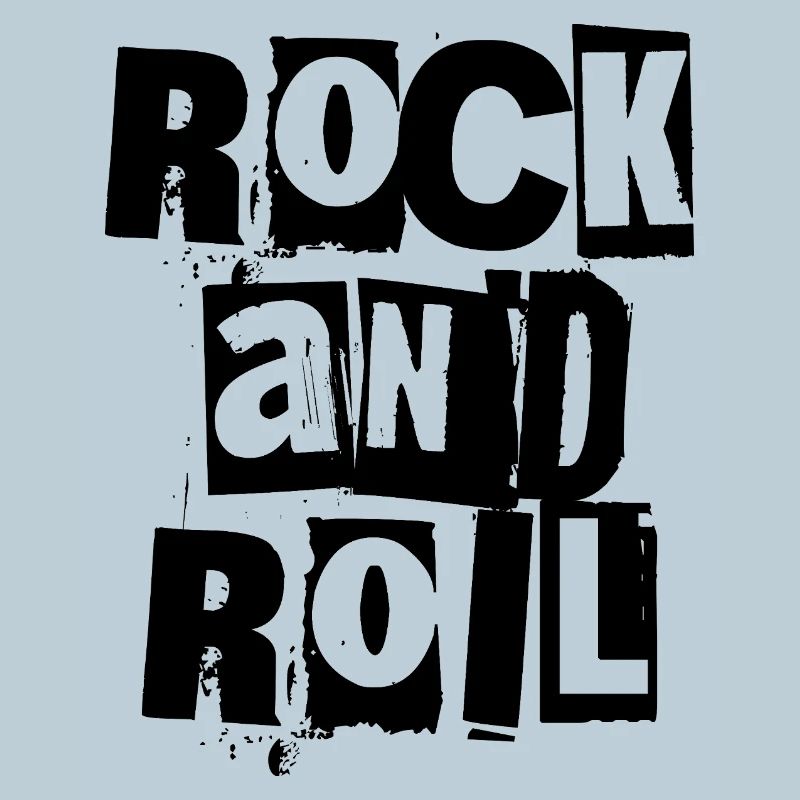 Rock and Roll bold and distressed logo design