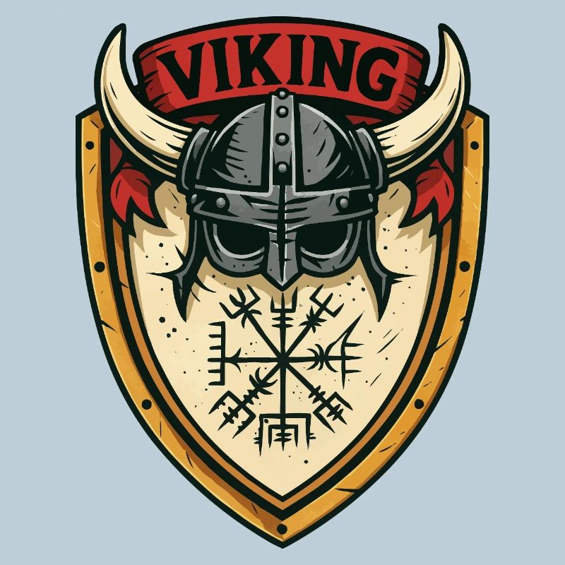 Viking Shield Helmet Emblem
