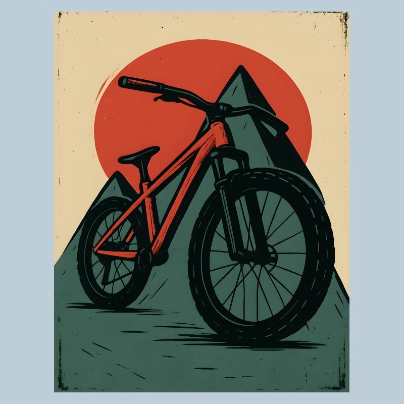 VTT avec soleils et pyramide