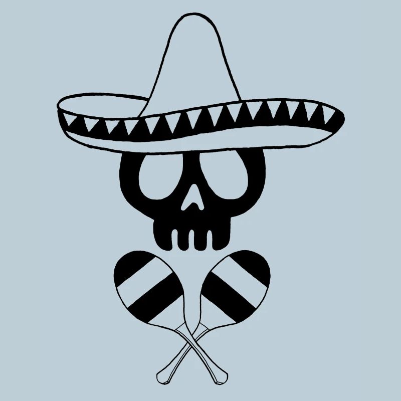 Schwarzer mexikanischer Schädel