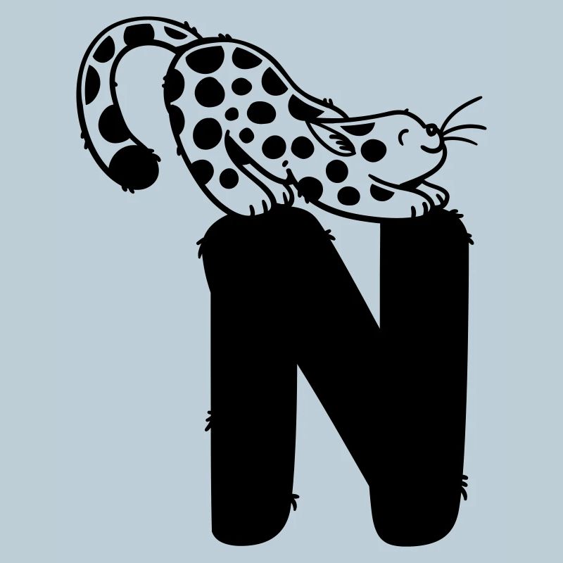 Cat Letter N