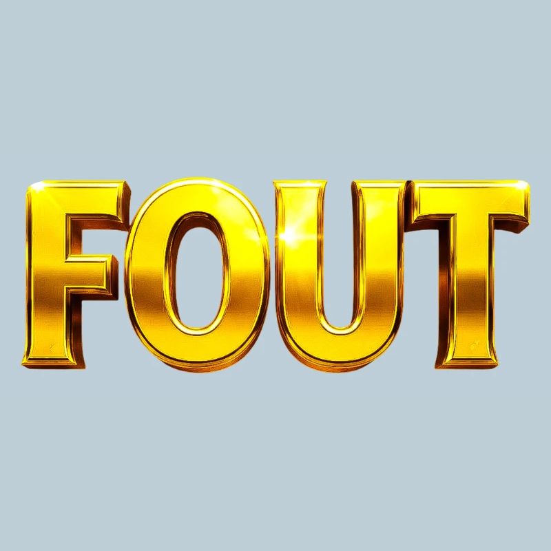 Golden Error Typography